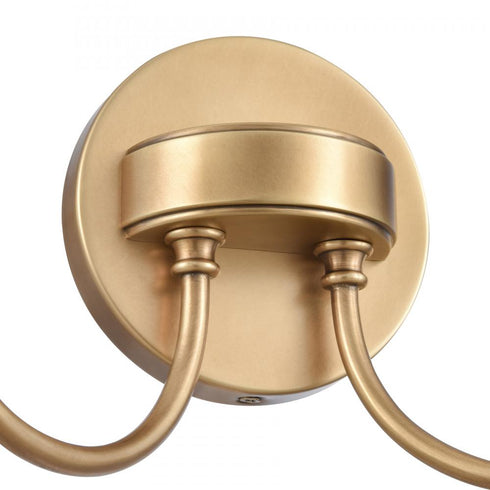 Elk Cecil 14 Inch Wide 2 Light Vanity Light Natural Brass Model: 89721/2