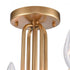 Elk Cecil 16 Inch Wide 4 Light Semi Flush Mount Natural Brass Model: 89723/4