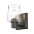 Elk Celia 5 Inch Wide 1 Light Vanity Light in Matte Black Model: 81640/1