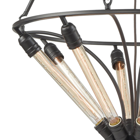 Elk Centrifugal 8 Light CHANDELIER in Oil Rubbed Bronze Finish Model: 69226/8