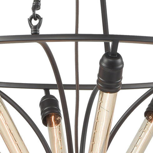 Elk Centrifugal 8 Light CHANDELIER in Oil Rubbed Bronze Finish Model: 69226/8