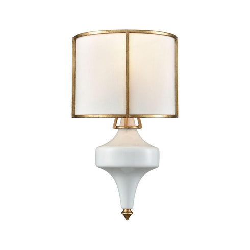 Elk Ceramique SCONCE in Antique Gold Leaf Finish Model: 33050/1
