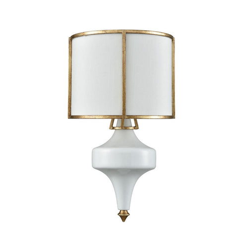 Elk Ceramique SCONCE in Antique Gold Leaf Finish Model: 33050/1