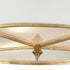 Elk Ceramique SEMI FLUSH MOUNT in Antique Gold Leaf Finish Model: 33052/3
