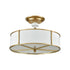 Elk Ceramique SEMI FLUSH MOUNT in Antique Gold Leaf Finish Model: 33052/3