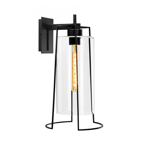 Elk Cere Outdoor 18.5 Inch High 1 Light Sconce in Matte Black Model: 1240-MB-CL