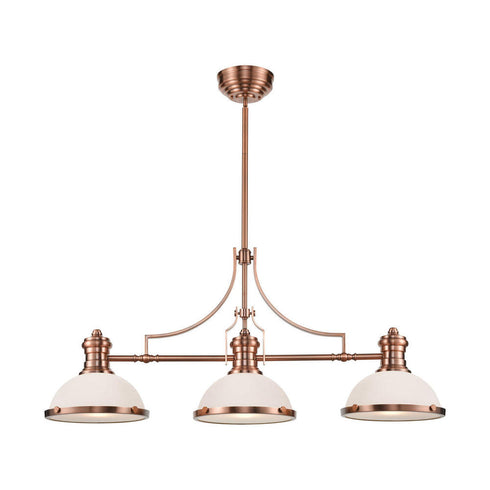 Elk Chadwick ISLAND LIGHT in Antique Copper Finish Model: 66245-3
