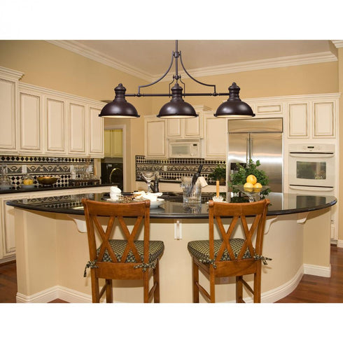 Elk Chadwick ISLAND LIGHT in Oiled Bronze Finish Model: 66135-3