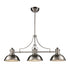 Elk Chadwick ISLAND LIGHT in Satin Nickel Finish Model: 66125-3