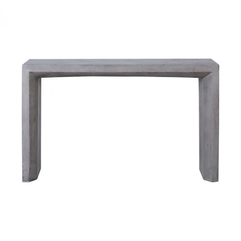 Elk Chamfer CONSOLE TABLE DESK in Polished Concrete Finish Model: 157-079
