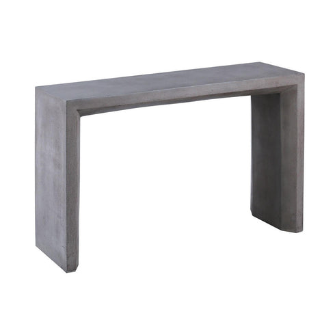 Elk Chamfer CONSOLE TABLE DESK in Polished Concrete Finish Model: 157-079