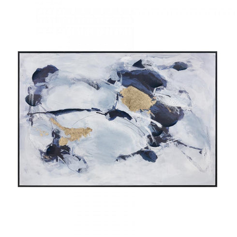 Elk Charge Abstract Framed Wall Art in Off White Finish Model: S0056-10446