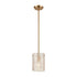 Elk Chiseled Ice MINI PENDANT in Satin Brass Finish Model: 60194/1