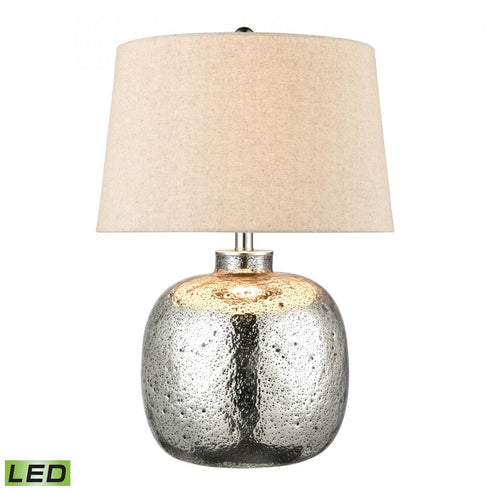 Elk_discontinued Cicely 24 Inch High 1 Light Table Lamp in Silver Mercury Includes LED Bulb Model: S0019-7980-LED