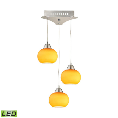 Elk Ciotola 3 Light MINI PENDANT in Satin Nickel Finish Model: LCA403-8-16M