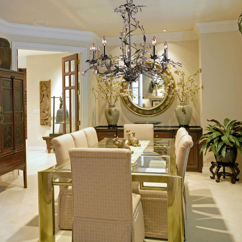 Elk Circeo CHANDELIER in Deep Rust Finish Model: 8054/5