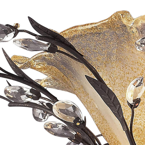 Elk Circeo SEMI FLUSH MOUNT in Deep Rust Finish Model: 8059/2