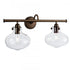 Elk Clara 9 Inch Wide 2 Light Vanity Light in Architectural Bronze Model: 8262-AR-CL
