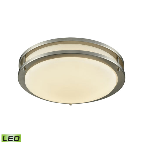 Elk Clarion 1 Light FLUSH MOUNT in Brushed Nickel Finish Model: CL782012