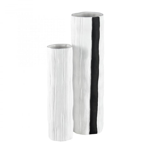 Elk Clark VASE JAR BOTTLE (2 pack) (2 pack) in Matte White Finish Model: H0017-9165