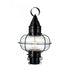 Elk Classic Onion 17.5 Inch High 1 Light Outdoor Post Light in Black Model: 1511-BL-CL