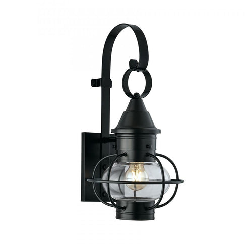 Elk_discontinued Classic Onion 17.75 Inch High 1 Light Outdoor Sconce in Black Model: 1613-BL-CL
