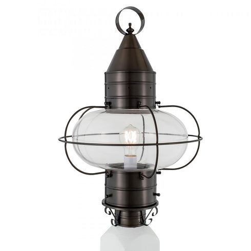 Elk Classic Onion 22.5 Inch High 1 Light Outdoor Post Light in Bronze Model: 1510-BR-CL