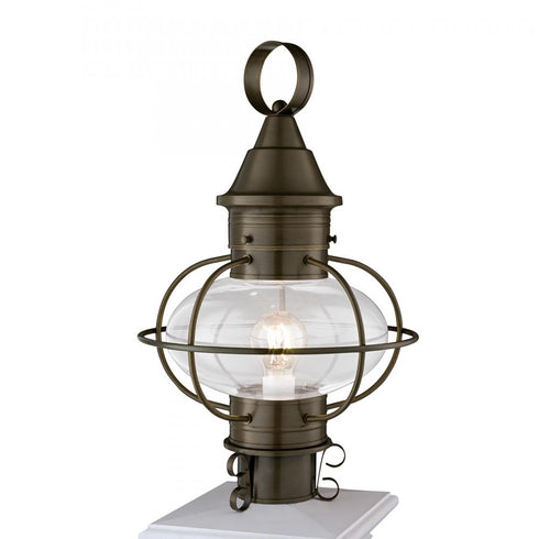 Elk Classic Onion Classic 18.75 Inch High 1 Light Outdoor Post Light Gun Metal in Gunmetal Finish Model: 1611-GM-CL