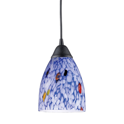 Elk Classico MINI PENDANT in Dark Rust Finish Model: 406-1BL