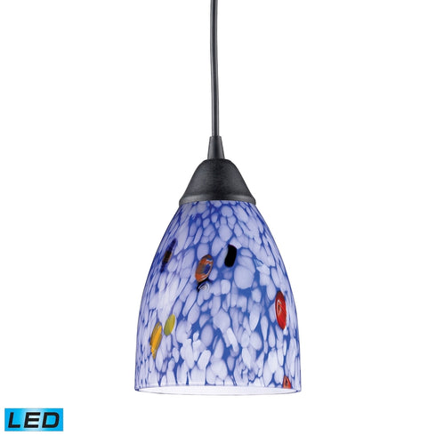 Elk Classico MINI PENDANT in Dark Rust Finish Model: 406-1BL-LED