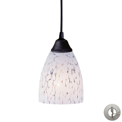 Elk Classico MINI PENDANT in Dark Rust Finish Model: 406-1SW-LA