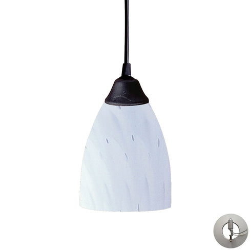 Elk Classico MINI PENDANT in Dark Rust Finish Model: 406-1WH-LA