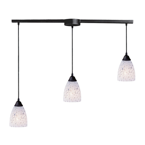 Elk Classico MINI PENDANT in Dark Rust Finish Model: 406-3L-SW