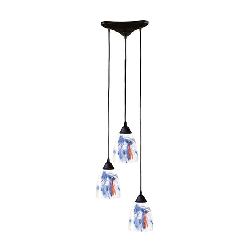 Elk Classico MINI PENDANT in Dark Rust Finish Model: 406-3MT