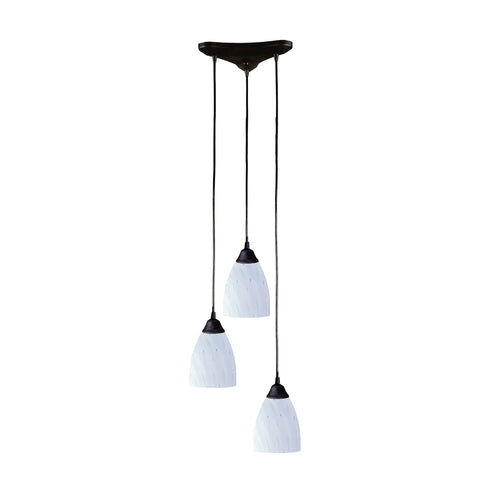 Elk Classico MINI PENDANT in Dark Rust Finish Model: 406-3WH