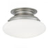 Elk Clayton 12 Inch Wide 2 Light Flush Mount in Brushed Nickel Model: 5370-BN-SO