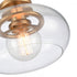 Elk Clement 13 Inch Wide 1 Light Semi Flush Mount Brushed Gold Model: 89764/1