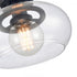 Elk Clement 13 Inch Wide 1 Light Semi Flush Mount Matte Black Model: 89774/1