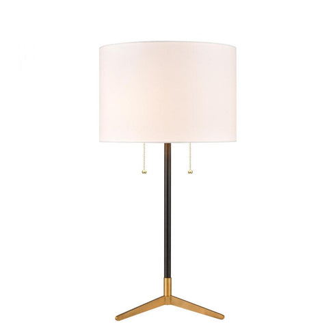 Elk Clubhouse 29 Inch High 2 Light Table Lamp Black in Matte Black Finish Model: D3120WHT