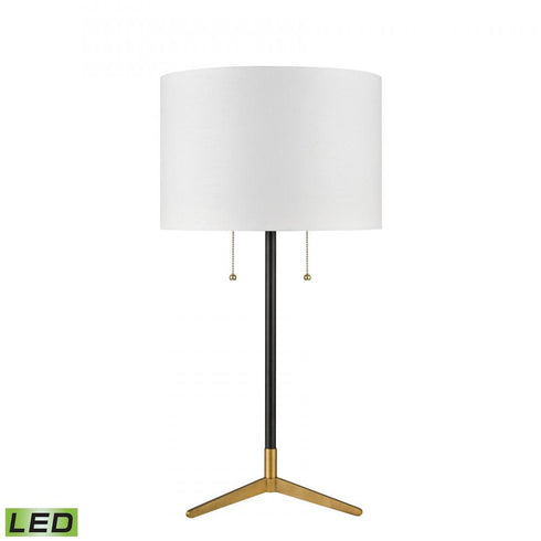 Elk Clubhouse 29 Inch High 2 Light Table Lamp Black Includes LED Bulbs in Matte Black Finish Model: D3120WHT-LED