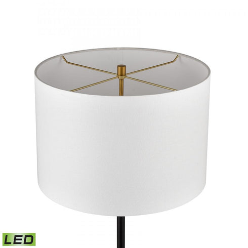 Elk Clubhouse 29 Inch High 2 Light Table Lamp Black Includes LED Bulbs in Matte Black Finish Model: D3120WHT-LED