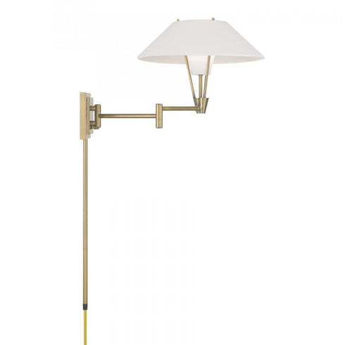 Elk Cody 13 Inch High 1 Light Swingarm Sconce in Antique Brass Model: 6671-AN-TW