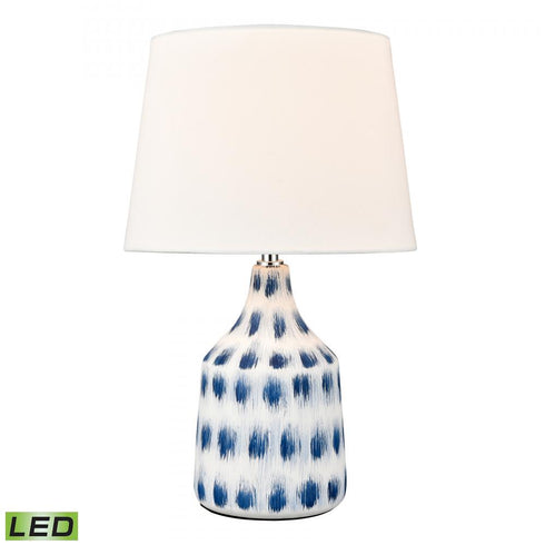Elk Colmar 18 Inch High 1 Light Table Lamp in Blue Includes LED Bulb Model: S019-7270-LED