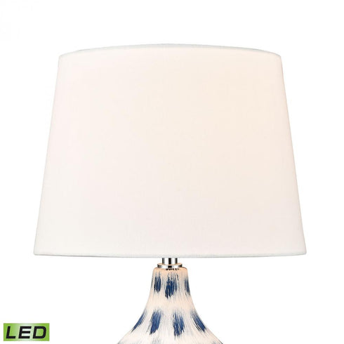 Elk Colmar 18 Inch High 1 Light Table Lamp in Blue Includes LED Bulb Model: S019-7270-LED