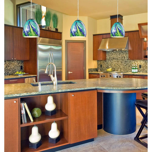 Elk Colorwave MINI PENDANT in Satin Nickel Finish Model: 31445/1TB