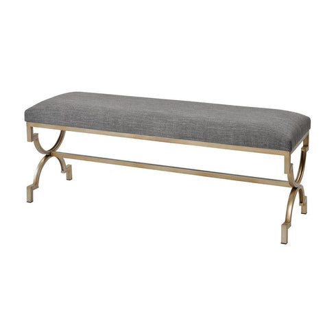 Elk Comtesse BENCH OTTOMAN in Gray Finish Model: 3169-130
