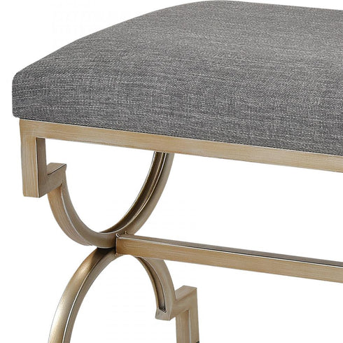 Elk Comtesse BENCH OTTOMAN in Gray Finish Model: 3169-130