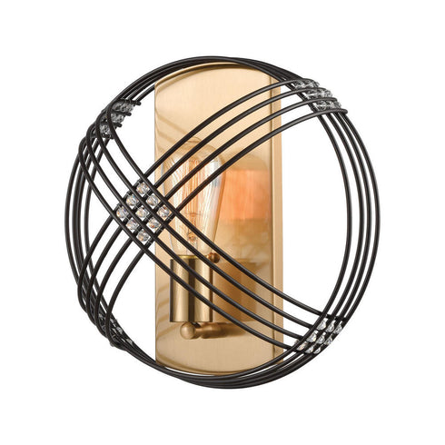 Elk Concentric 1 Light SCONCE in Oil Rubbed Bronze Satin Brass Satin Brass Finish Model: 11190/1