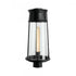 Elk Cone 19.75 Inch High 1 Light Outdoor Post Light in Matte Black Model: 1247-MB-CL