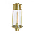Elk Cone 19.75 Inch High 1 Light Outdoor Post Light in Matte Black Model: 1247-MB-CL
